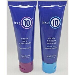 It’s A 10 Miracle Moisture Shampoo & Daily Conditioner 2 fl oz 60ml Each Travel